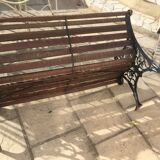 Banc de jardin en bois et fonte