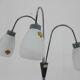 1960s floor lamp with glass shades, Czechoslovakia