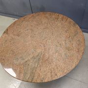 Table à manger ronde en granit vintage, années 1970
