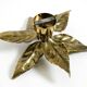 Beautiful brass ceiling or wall lamp from the 1970s by Willy Daro
