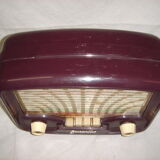 Radio station sonora bakélite plum, 1940/50