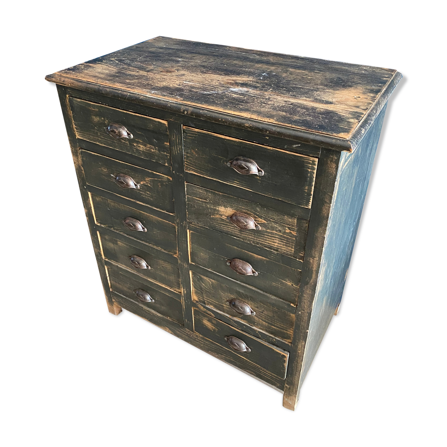 Old patinated craft furniture