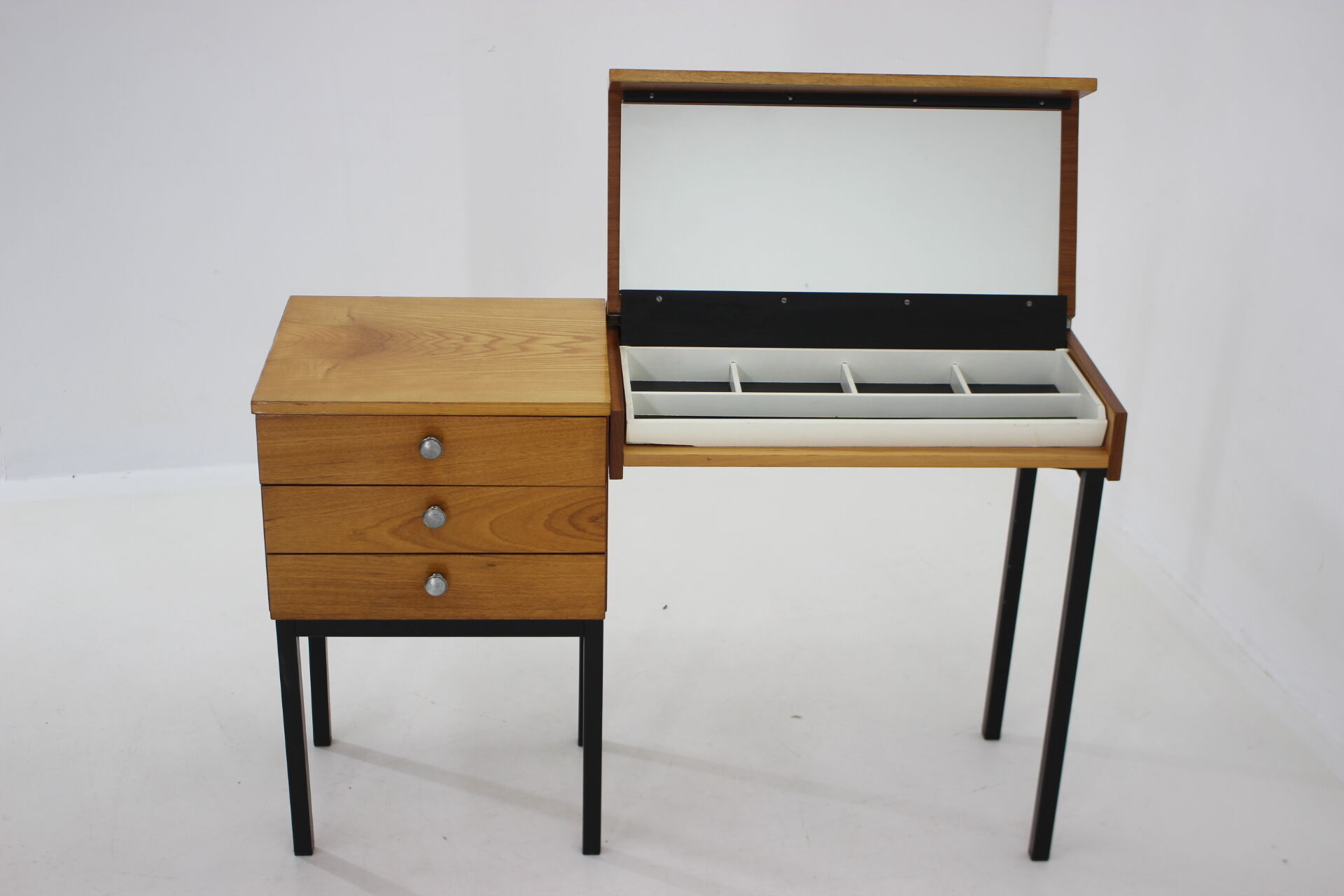 1970s Cabinet with Mirror by UP Zavody, Czechoslovakia
