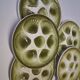 6 oyster/shellfish plates from Moulin des Loups in very good condition.