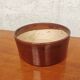Glazed stoneware salad bowl