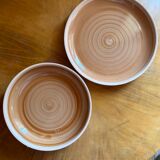 Handmade antique stoneware plates
