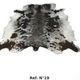 Genuine cowhide rug 1.9 x 1.9 m - Ref. 19