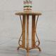 Bamboo and rattan pedestal table