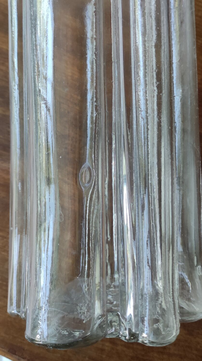 Large old blown glass jar