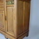 Art Nouveau oak buffet and dinanderie panels, circa 1910