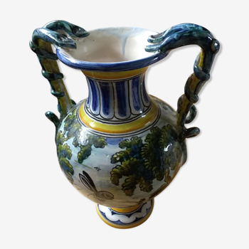 Vase en faience italienne