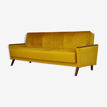 Daybed en velours du milieu du siècle, 1960