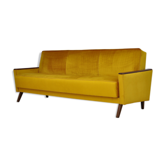 Mid-century velvet sofa daybed, 1960