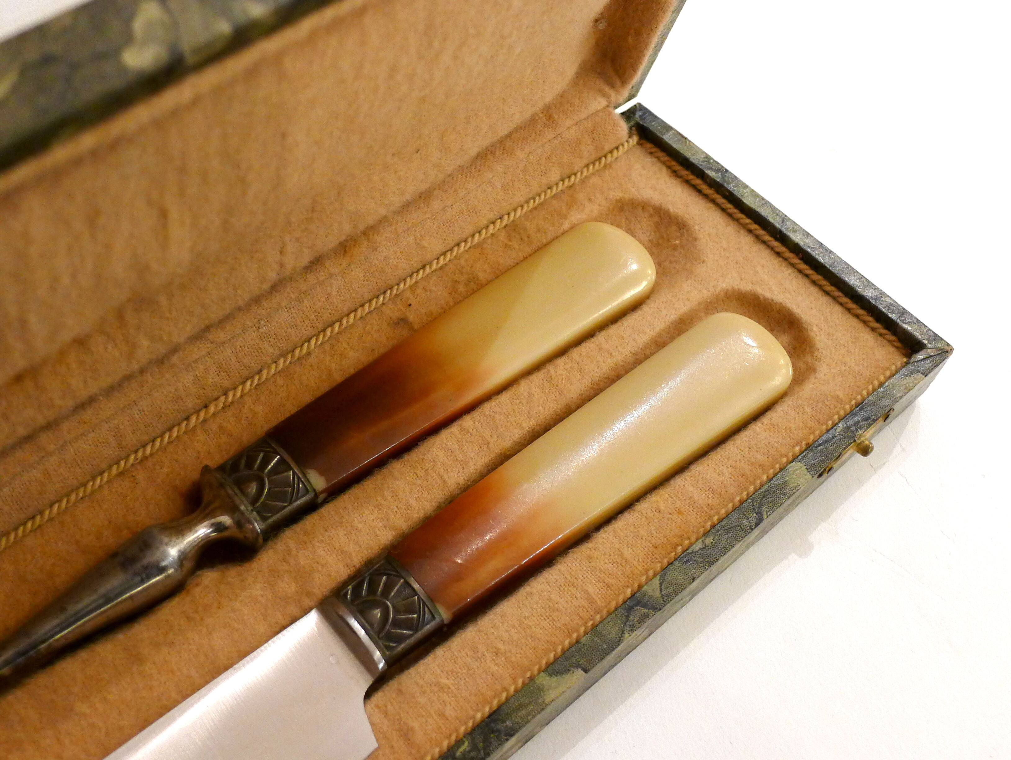 Art Deco leg covered box