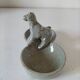 Salt and pepper shakers in glazed stoneware with dog – Handmade pottery