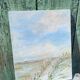 Oil painting on canvas signed seascape