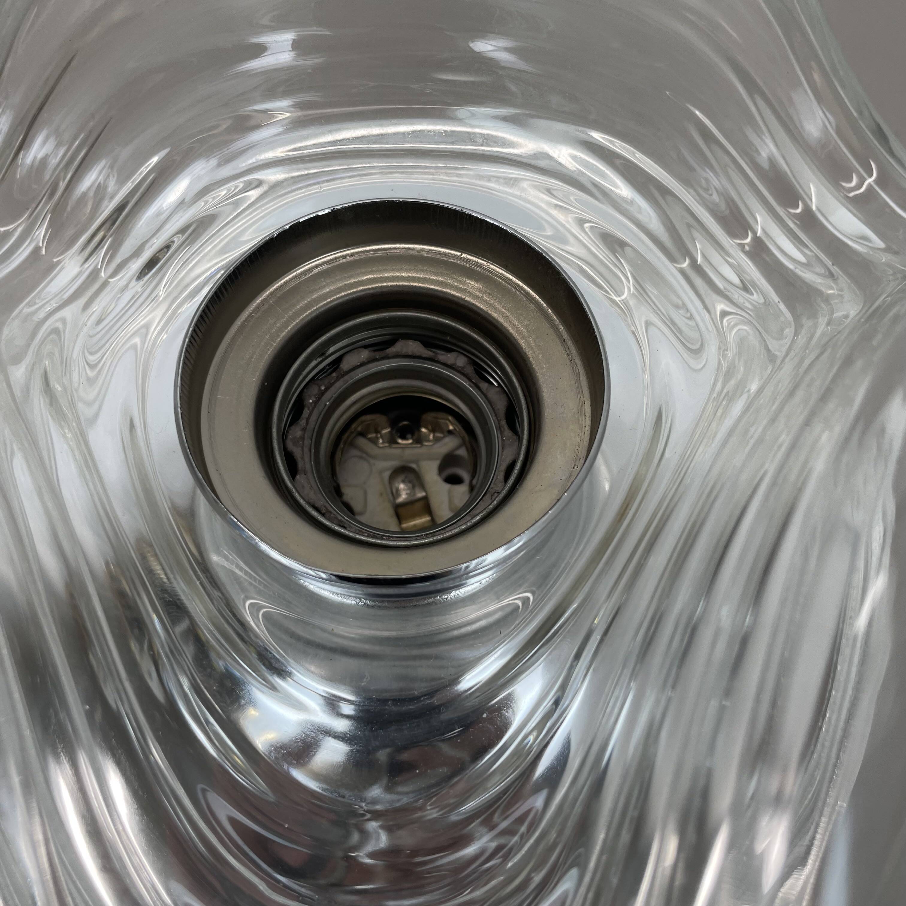 22cm "Wave" Wall Ceiling Light by Koch and Lowy, Peill & Putzler, Germany
