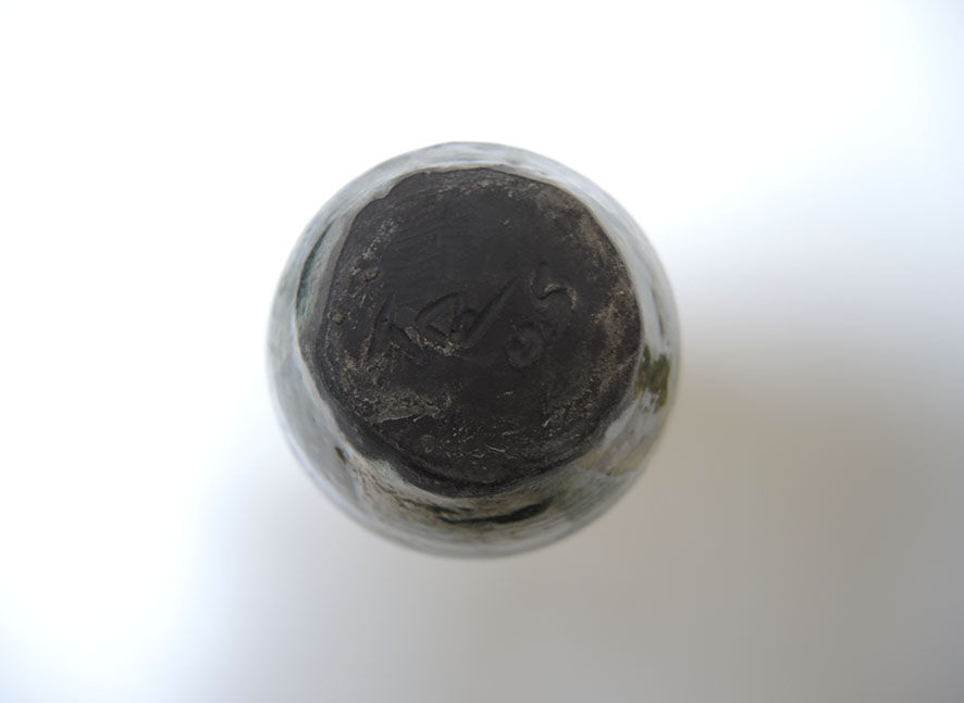 3 old ceramic soliflores vases signed