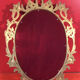 Ancient baroque mirror in gilded resin 83x53cm