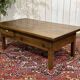 Table basse en noyer fin XIXème - ancienne table de ferme
