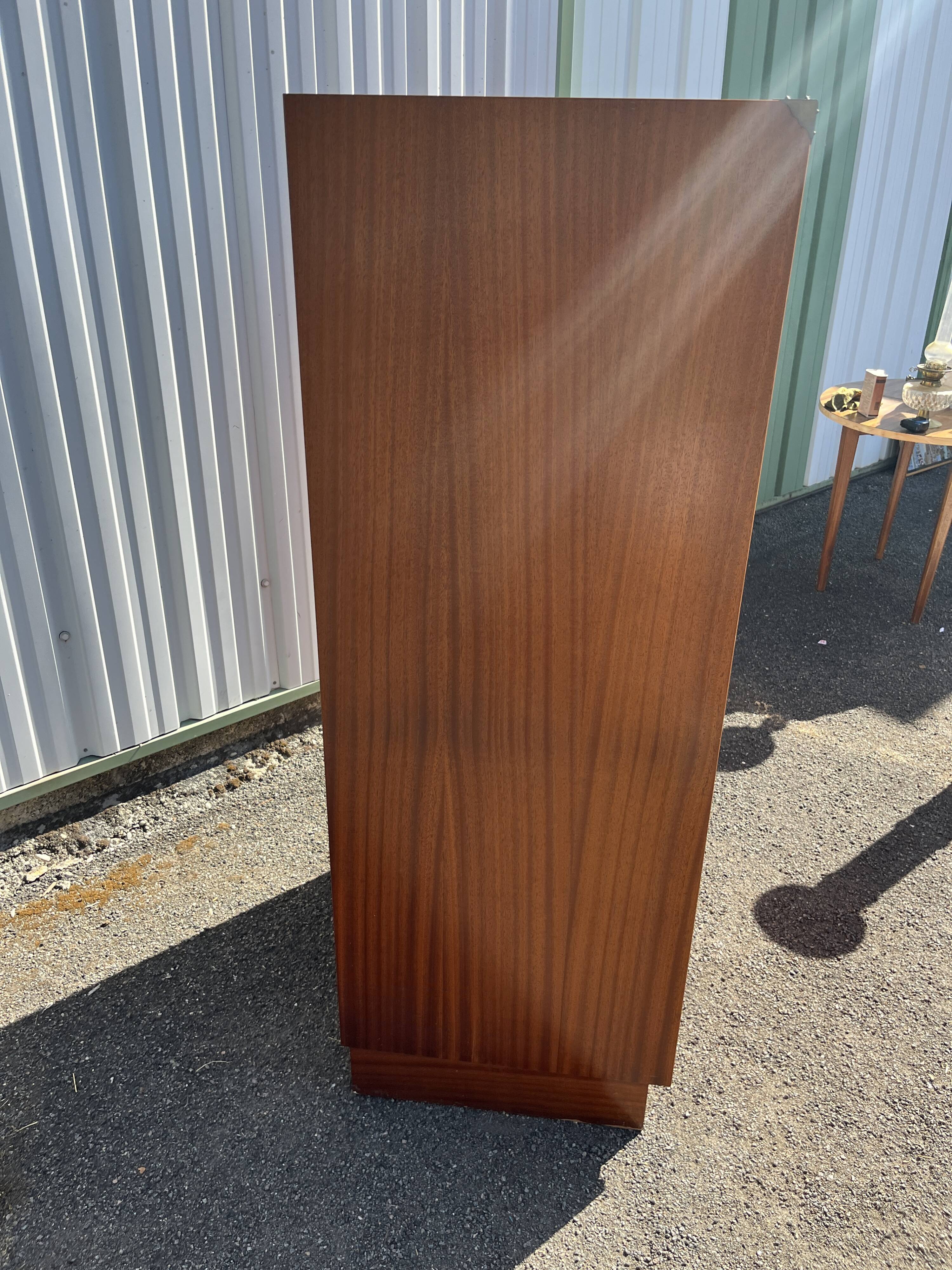 Vintage wooden tall cabinet – Scandinavian style from the 60s