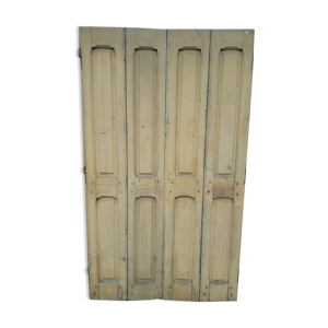 Lot volets portes 4 elements bois