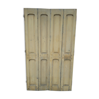 Lot shutters / doors / 4 elements solid wood patinated ep 1940 - 170 cm Condition : -