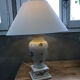 Antique lamp foot in Moustiers porcelain