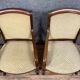 Pair of Empire period mahogany armchairs around 1810-1820