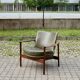 Ib Kofod Larsen for Fröscher Sitform olive leather Lounge Chair