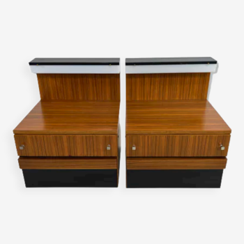 Pair of bedside tables 50s - 60s