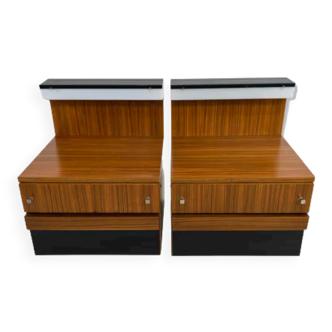Pair of bedside tables 50s - 60s