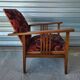 Authentic old vintage reclining relax armchair in very good condition