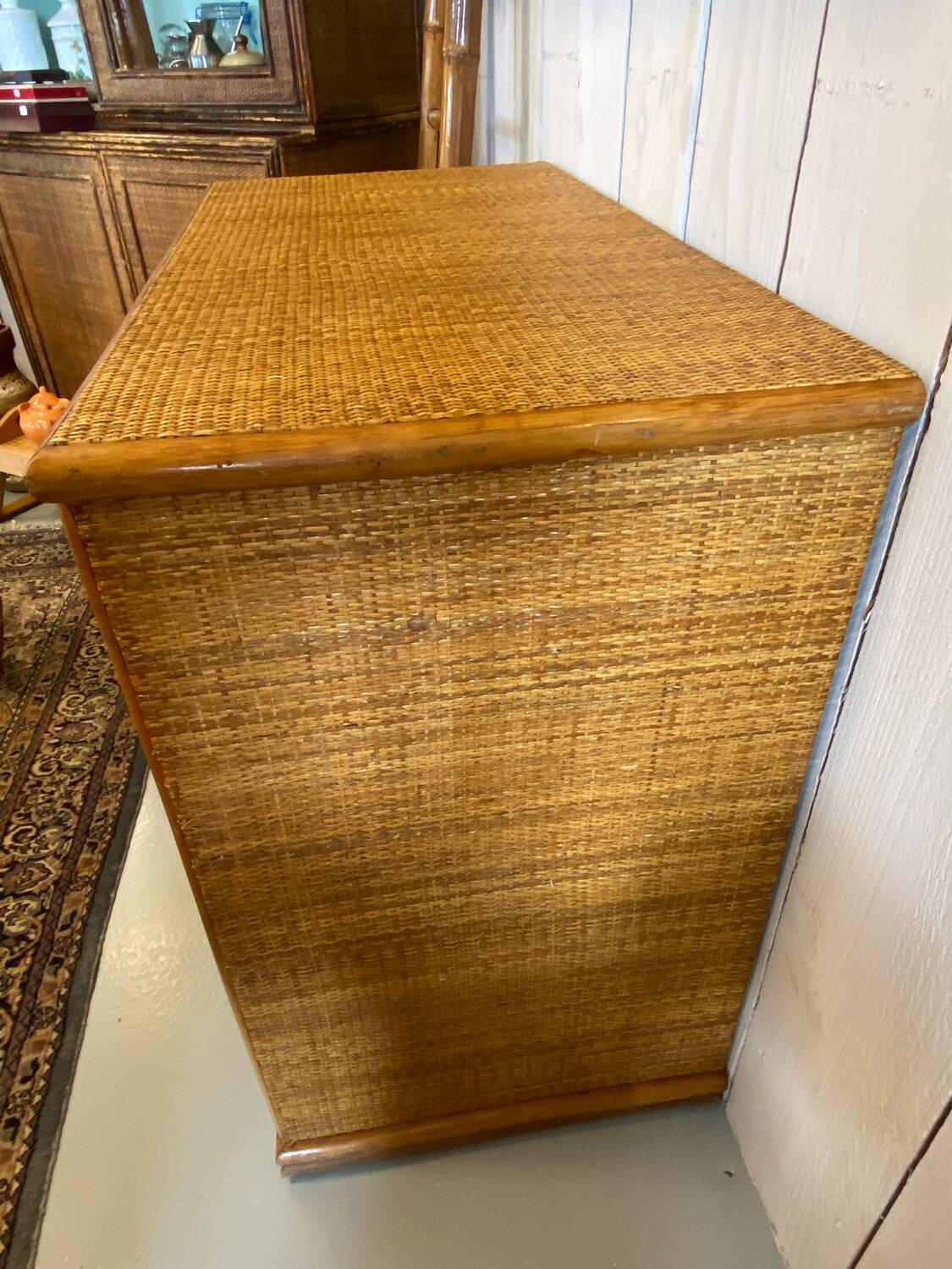 Rattan chest of drawers