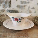 Saucière Digoin Sarreguemines rose