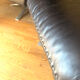 High back lounge chair + Hocker in leather by De Sede model DS-31