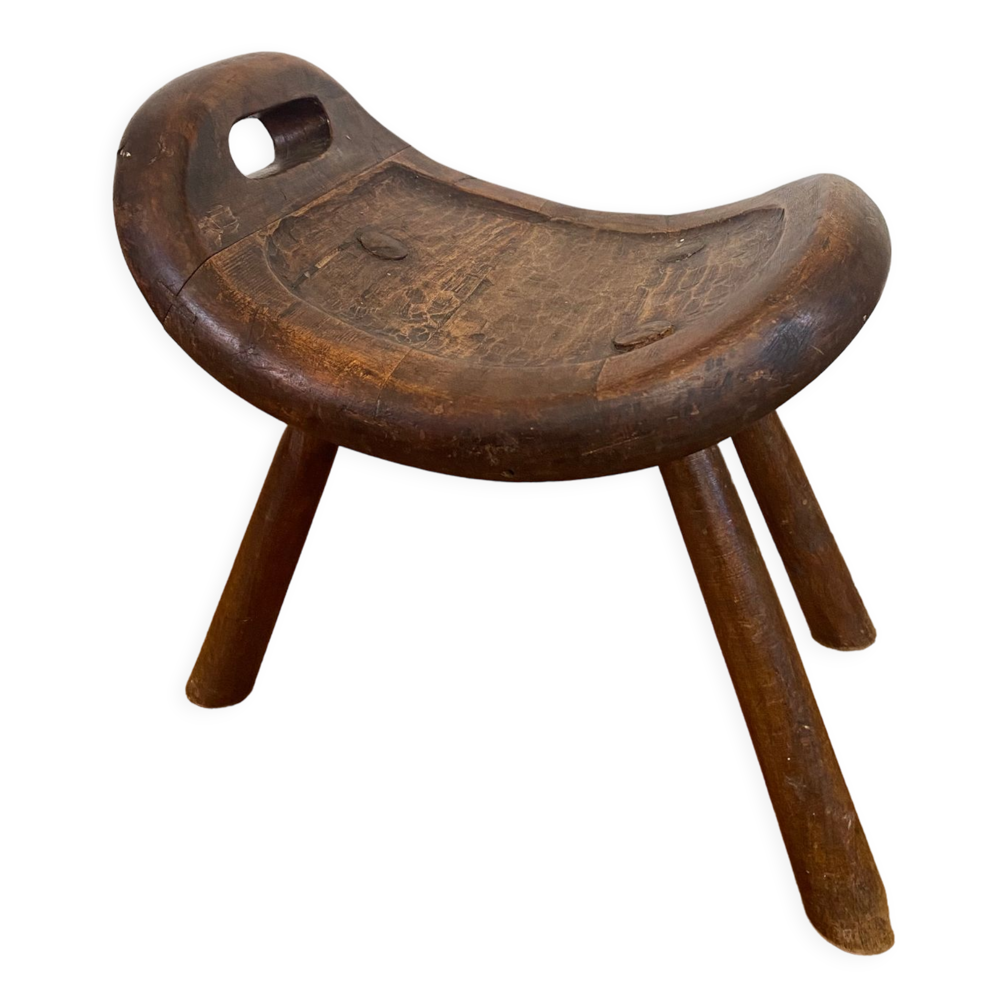 Savoyard milkman's brutalist stool