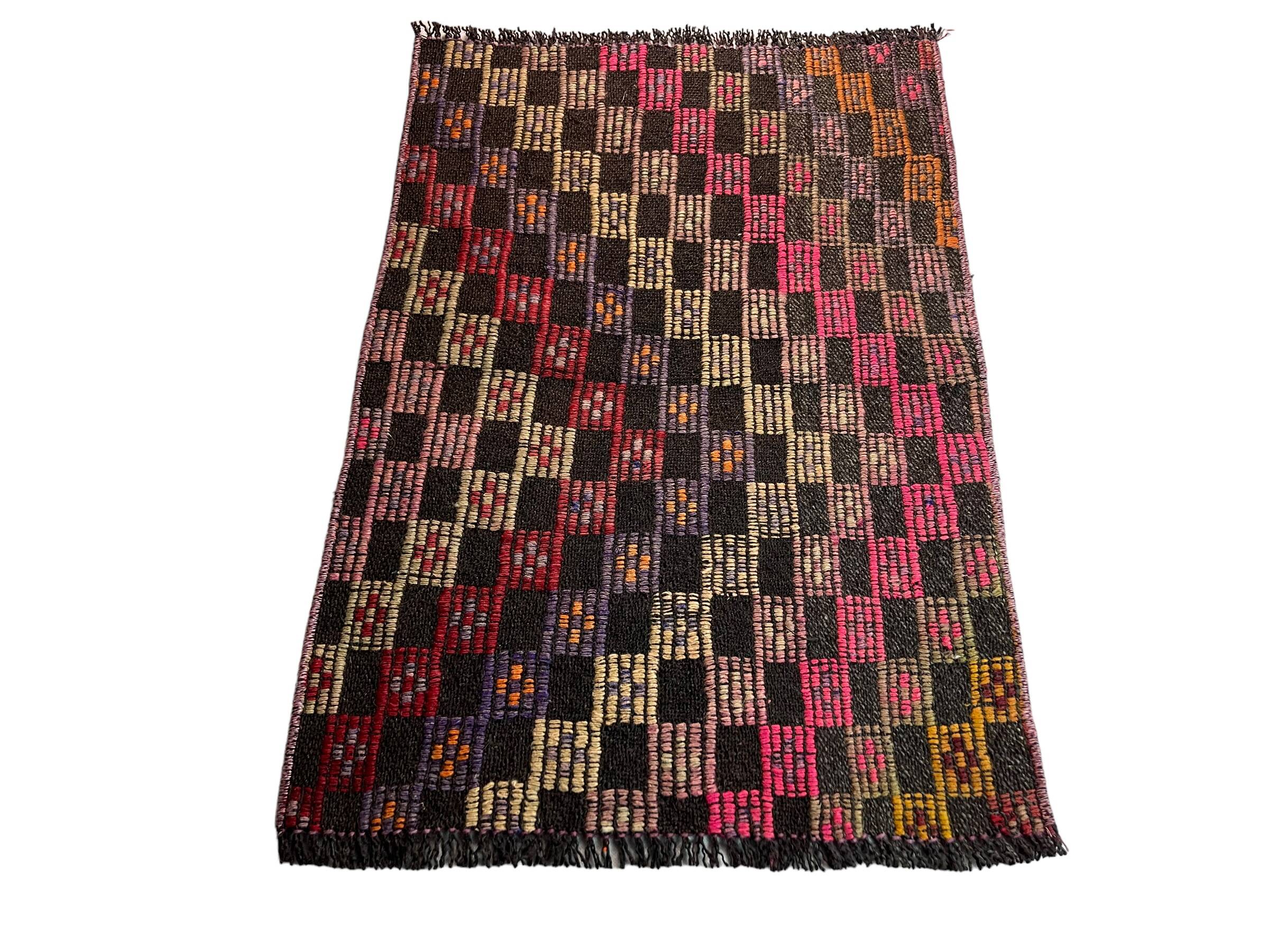 Vintage turkish kilim rug, 80 x 55 cm