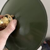 Enamelled sheet metal pendant light