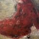 Signed oil painting on cardboard canvas "Flamenco dancer"