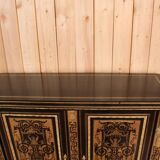 Buffet a height of support in marquetry boulle
