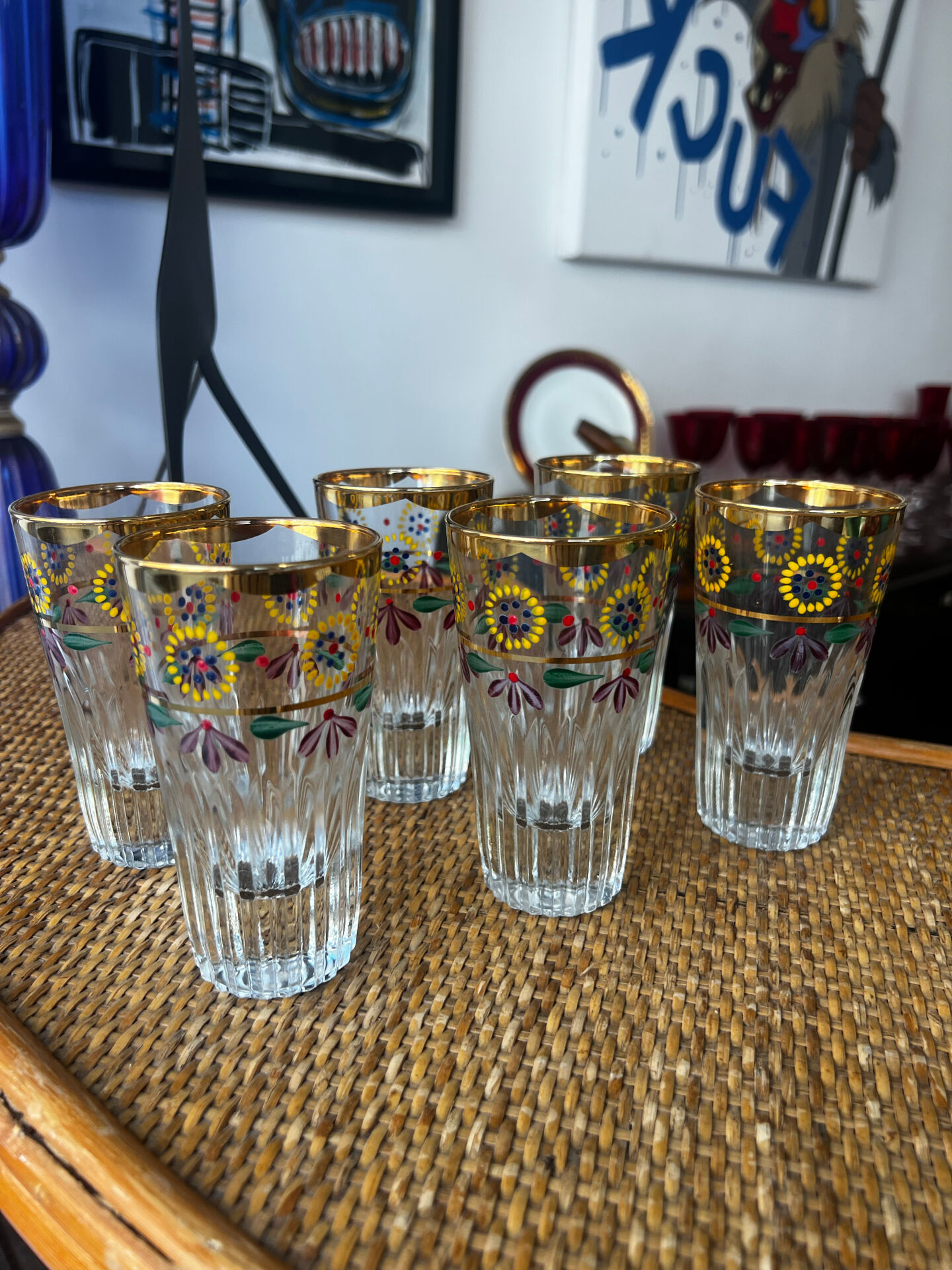 Verres émaillés 1960