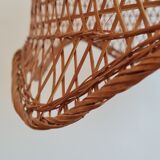 Vintage wicker pendant lamp