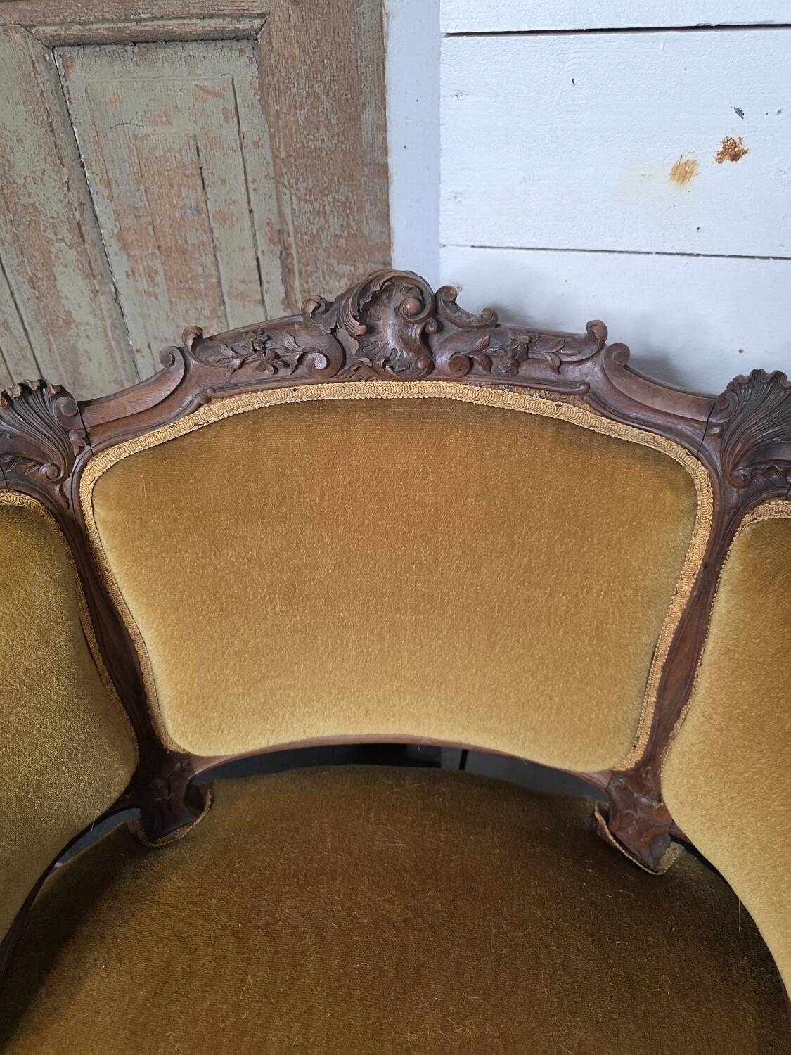 Paire de fauteuils marquise style Louis XV