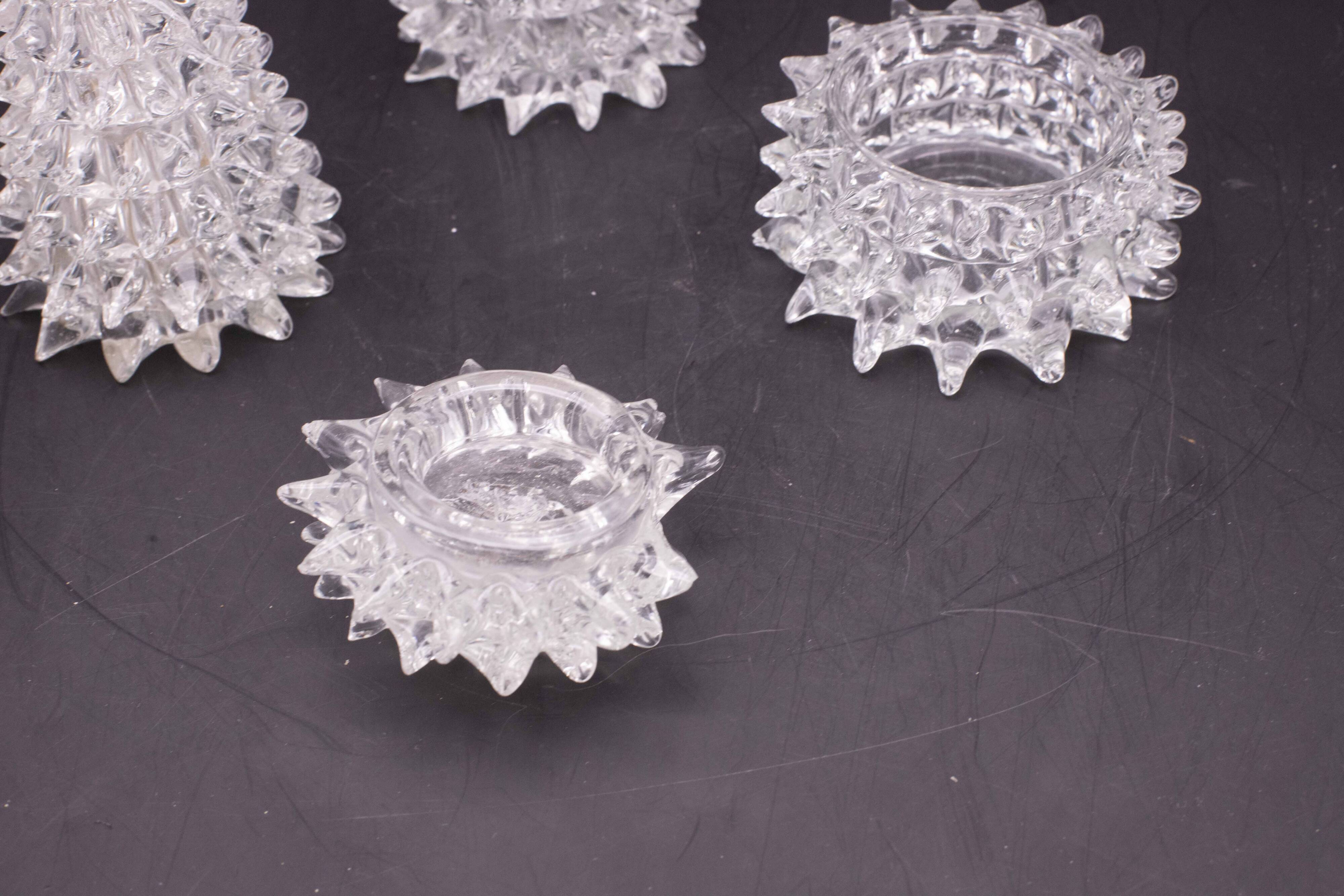 Set of 3 Ercole Barovier Rostrato Murano Italian Glass Vase for Barovier &