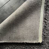 Plain anthracite wool rug