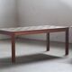 Table basse en teck danois avec plateau en carreaux de céramique, années 1960