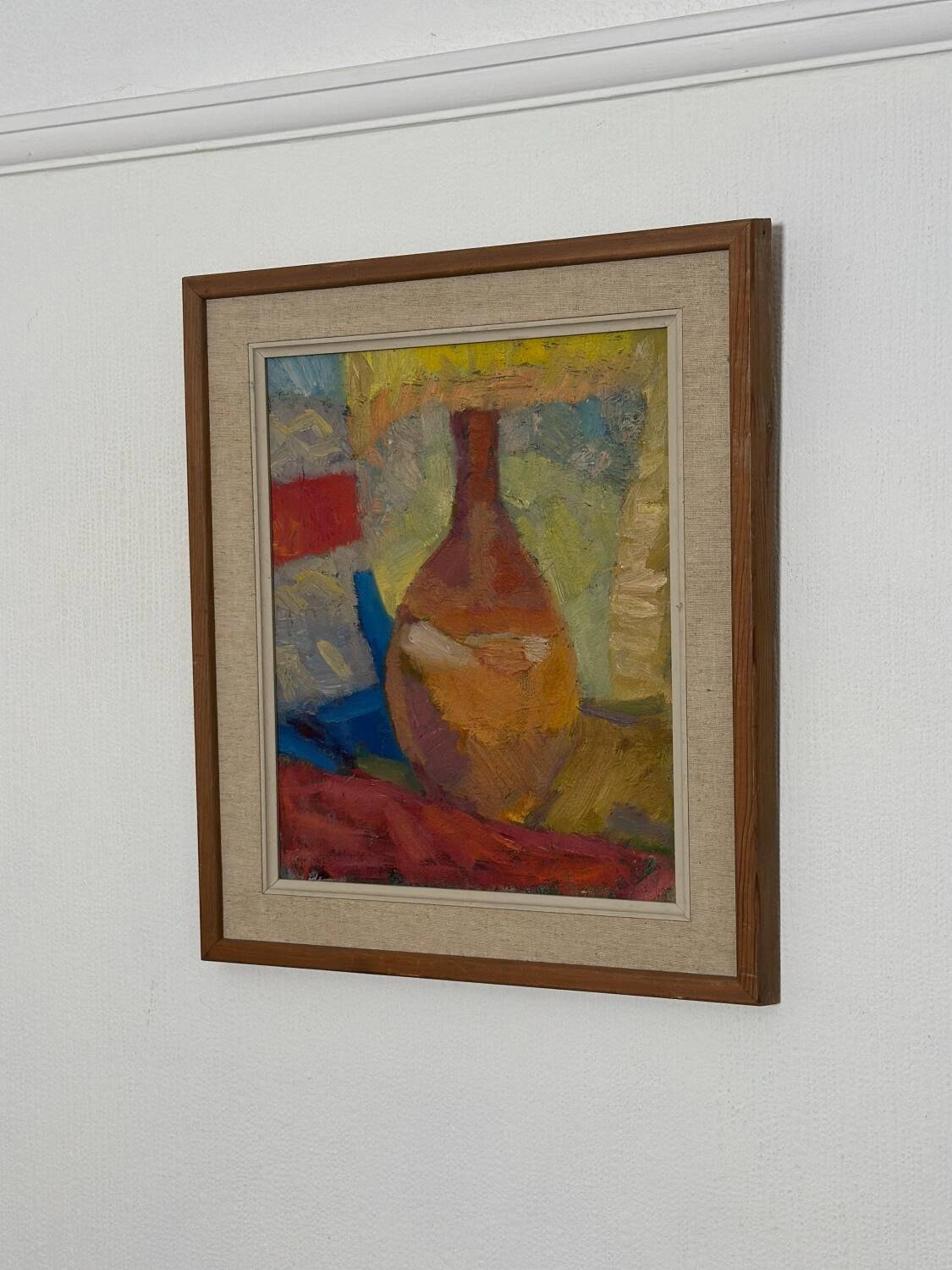 Swedish Oil on Canvas – “Vase”  by Britta Ringvall