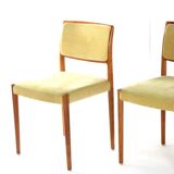 Set of 4 Niels O Möller model 80 chairs vintage danish design