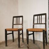 Pair of rope chairs